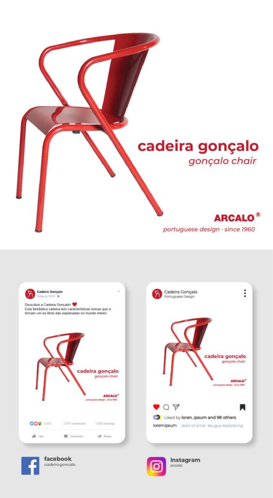 Arcalo, Gonçalo Chair · Social media · OURS.pt